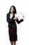 Business Lady Holding White Board