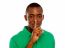 African Guy Showing Silence Gesture