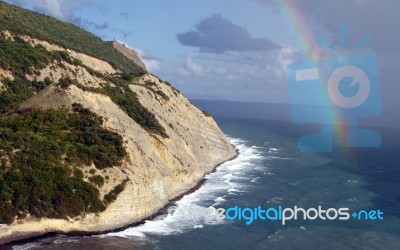 01374_rainbowstorm Stock Photo