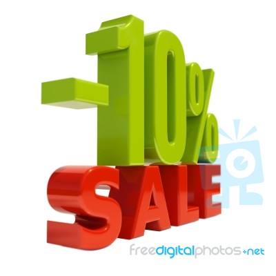 10 Percent Sign Stock Image