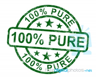 100 Pure Stamp Stock Image