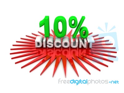 10%discount Stock Image