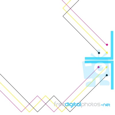 191112- Abstract Background Of Lines With Cmyk Color-vecto Stock Image