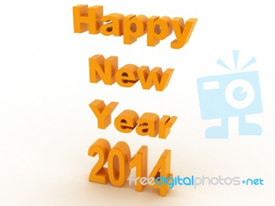 2014 Happy New Year Stock Image