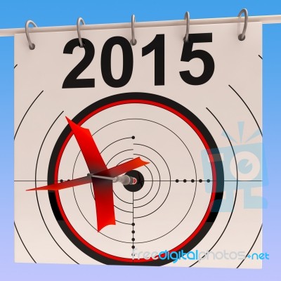 2015 Calendar Means Planning Annual Agenda Schedule Stock Image