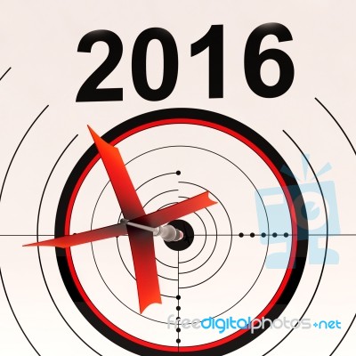 2016 Calendar Means Planning Annual Agenda Schedule Stock Image