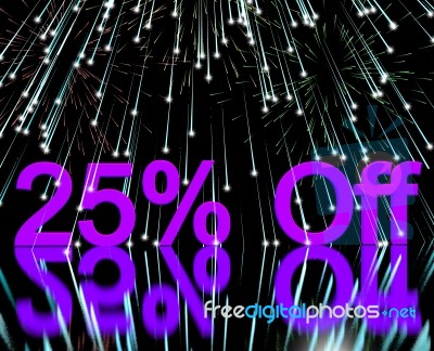 25 Percent Discount Stock Image