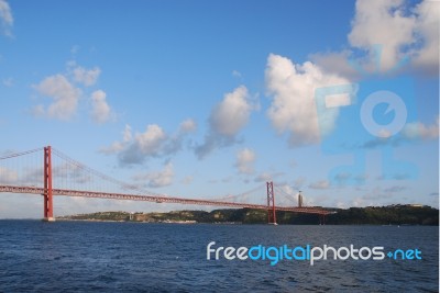 25th April Bridge In Lisbon, Portugal Stock Photo