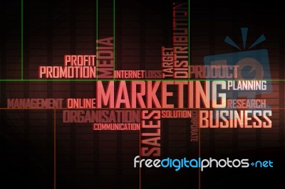 2d Digital Abstract Business Networking Background Stock Image