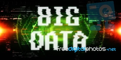 2d Illustration Abstract Big Data Stock Image