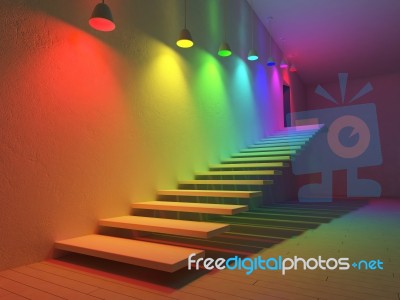 3 Interior-spectrum Color Stock Photo