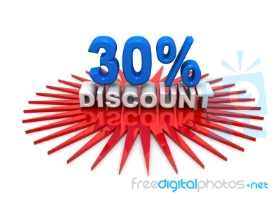 30%discount Stock Image