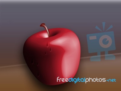 3d Apple Stock Image