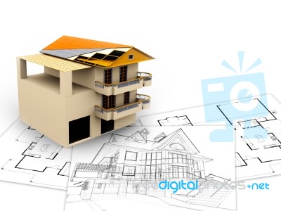 3d Architecture Concept Stock Photo