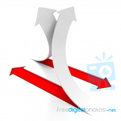 3d Arrow Background Stock Image