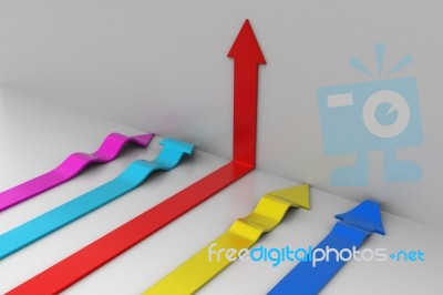 3d Arrows Stock Image