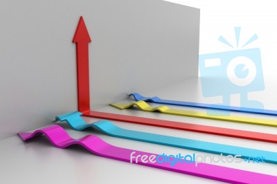 3d Arrows Stock Image