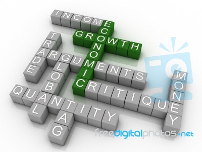 3d Background Concept Wordcloud Illustration Of Economic Growth Stock Image