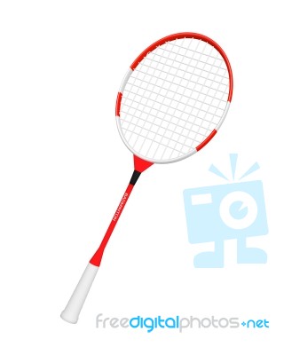 3d Badminton Stock Image