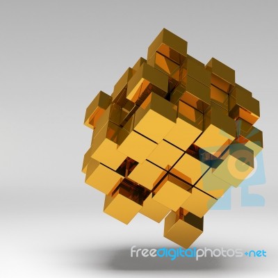 3d Basic Geometric Shapes Stock Image