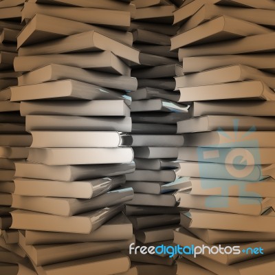 3d Blank Book Cover White Background Stock Image