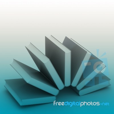 3d Blank Book Cover White Background Stock Image