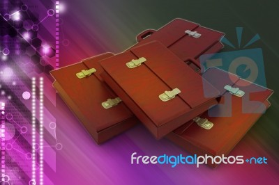 3d Business Bag Stock Image