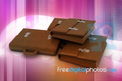 3d Business Bag Stock Image