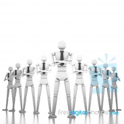 3d Business People Team Stock Image