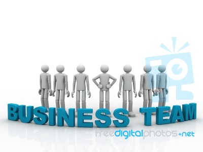 3d Business Team Stock Image