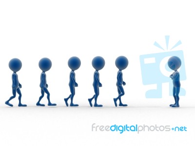 3d Business Team Stock Photo