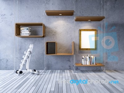 3d Cable Shelf Stock Image