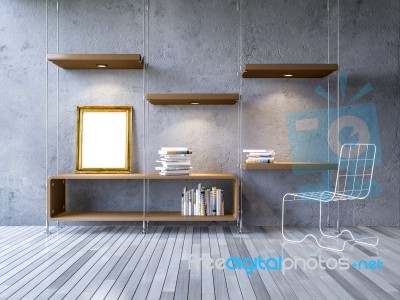 3d Cable Shelf Stock Image