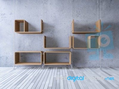 3d Cable Shelf Stock Image