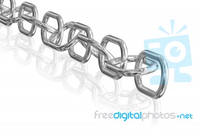 3D Chain Stock Image