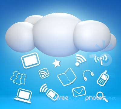 3d Cloud Idea Stock Image