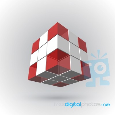 3d Cubic Stock Image