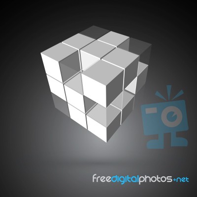 3d Cubic Stock Image