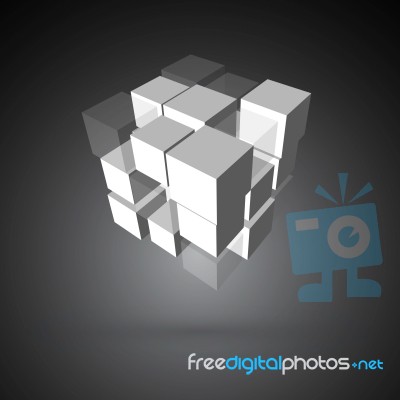 3d Cubic Stock Image