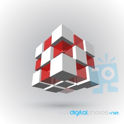 3d Cubic Stock Image