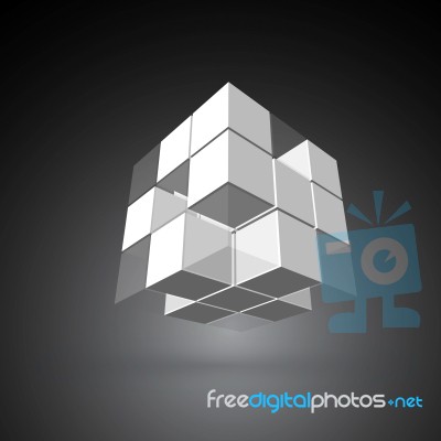 3d Cubic Stock Image