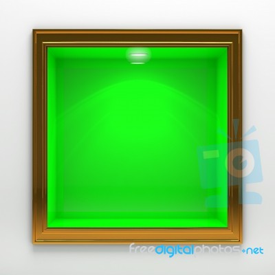 3d Decoration Shelf On White Wall Stock Image