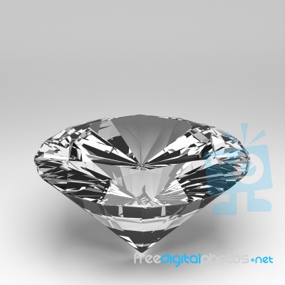 3d Diamond Isolated Stock Image