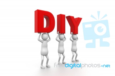 3d DIY Stock Image