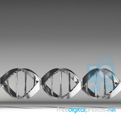 3d Dna Structure Model Stock Image