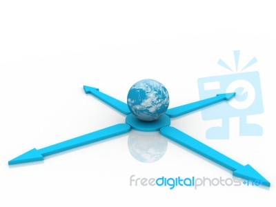 3d Earth Stock Image