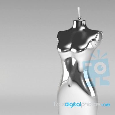 3d Female Fashion Mannequin Stock Image