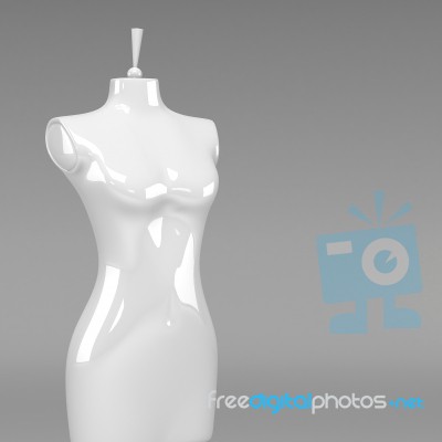 3d Female Fashion Mannequin Stock Image