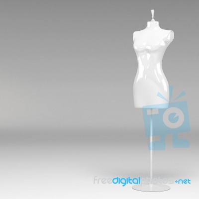 3d Female Fashion Mannequin Stock Image