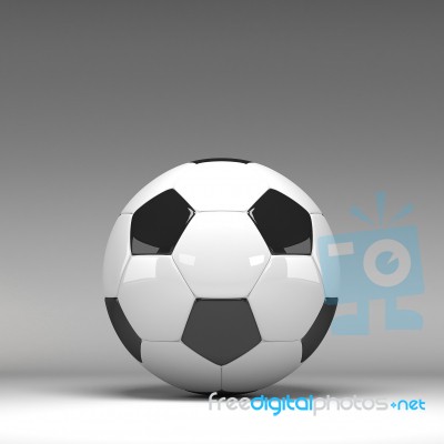 3d Football Isolated On Background Stock Image